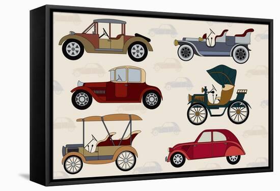 Traffic.-Milovelen-Framed Stretched Canvas