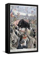 Tragic Bullfight Accident around Paris, 1899-Oswaldo Tofani-Framed Stretched Canvas