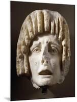 Tragic Mask Made of Marble, from Aydin-null-Mounted Giclee Print