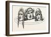 Tragic Masks from Pompeii Italy-null-Framed Giclee Print