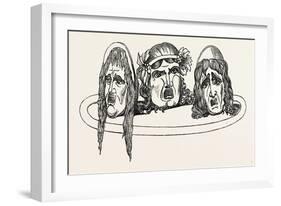 Tragic Masks from Pompeii Italy-null-Framed Giclee Print