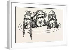 Tragic Masks from Pompeii Italy-null-Framed Giclee Print