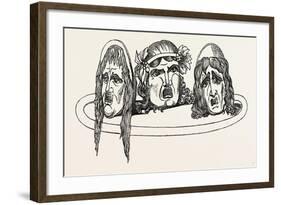 Tragic Masks from Pompeii Italy-null-Framed Giclee Print