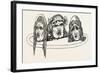 Tragic Masks from Pompeii Italy-null-Framed Giclee Print