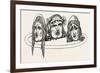 Tragic Masks from Pompeii Italy-null-Framed Giclee Print