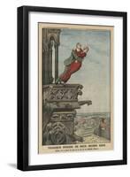 Tragic Suicide of Two Young People from the Tower of the Cathedral in Antwerp-French-Framed Giclee Print