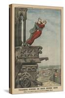 Tragic Suicide of Two Young People from the Tower of the Cathedral in Antwerp-French-Stretched Canvas