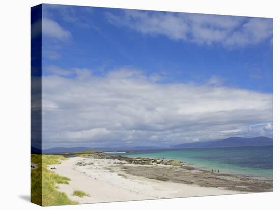 Traigh Bhan Beach and Sound of Iona, Isle of Iona, Inner Hebrides, Scotland, United Kingdom, Europe-Neale Clarke-Stretched Canvas