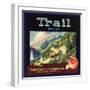 Trail Brand - Lamanda Park, California - Citrus Crate Label-Lantern Press-Framed Art Print