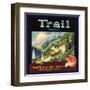 Trail Brand - Lamanda Park, California - Citrus Crate Label-Lantern Press-Framed Art Print