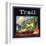 Trail Brand - Lamanda Park, California - Citrus Crate Label-Lantern Press-Framed Art Print