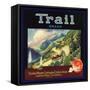 Trail Brand - Lamanda Park, California - Citrus Crate Label-Lantern Press-Framed Stretched Canvas