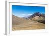 Trail hikers and Mount Ngauruhoe, Tongariro Nat'l Park, UNESCO World Heritage, New Zealand-Logan Brown-Framed Photographic Print