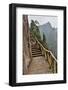 Trail in Fog, Yellow Mountains a UNESCO World Heritage Site-Darrell Gulin-Framed Photographic Print