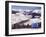 Trail Marker Below the Gore Mountains at Vail Ski Resort, Vail, Colorado, USA-Kober Christian-Framed Photographic Print