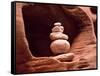 Trail Marker, Rock Cairn-Elisa Cicinelli-Framed Stretched Canvas