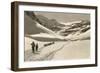 Trail of Cross-Country Skiers-null-Framed Art Print