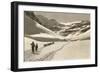 Trail of Cross-Country Skiers-null-Framed Art Print