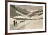 Trail of Cross-Country Skiers-null-Framed Art Print