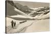 Trail of Cross-Country Skiers-null-Stretched Canvas