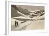 Trail of Cross-Country Skiers-null-Framed Art Print