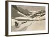 Trail of Cross-Country Skiers-null-Framed Art Print