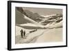 Trail of Cross-Country Skiers-null-Framed Art Print