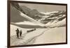 Trail of Cross-Country Skiers-null-Framed Art Print