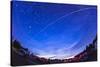 Trail of the International Space Station as it Passes over a Campground in Canada-null-Stretched Canvas