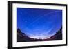 Trail of the International Space Station as it Passes over a Campground in Canada-null-Framed Photographic Print