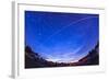 Trail of the International Space Station as it Passes over a Campground in Canada-null-Framed Photographic Print