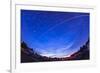 Trail of the International Space Station as it Passes over a Campground in Canada-null-Framed Photographic Print