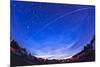 Trail of the International Space Station as it Passes over a Campground in Canada-null-Mounted Photographic Print