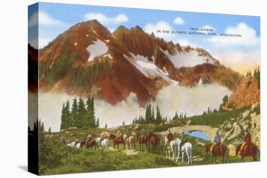 Trail Riders, Olympic National Park, Washington-null-Stretched Canvas