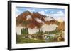 Trail Riders, Olympic National Park, Washington-null-Framed Art Print