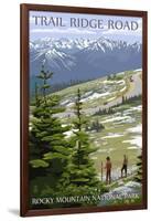 Trail Ridge Road - Rocky Mountain National Park-Lantern Press-Framed Art Print