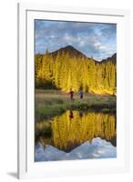 Trail Runners In The Eagles Nest Wilderness In Colorado-Liam Doran-Framed Photographic Print