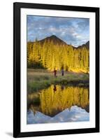 Trail Runners In The Eagles Nest Wilderness In Colorado-Liam Doran-Framed Photographic Print