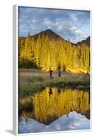 Trail Runners In The Eagles Nest Wilderness In Colorado-Liam Doran-Framed Photographic Print