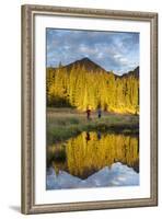 Trail Runners In The Eagles Nest Wilderness In Colorado-Liam Doran-Framed Photographic Print