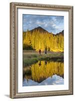 Trail Runners In The Eagles Nest Wilderness In Colorado-Liam Doran-Framed Photographic Print