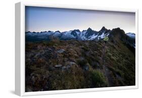 Trail Running in the North Cascades, Washington-Steven Gnam-Framed Photographic Print