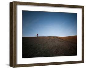 Trail Running Man-Kevin Lange-Framed Photographic Print