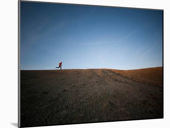 Trail Running Man-Kevin Lange-Mounted Photographic Print