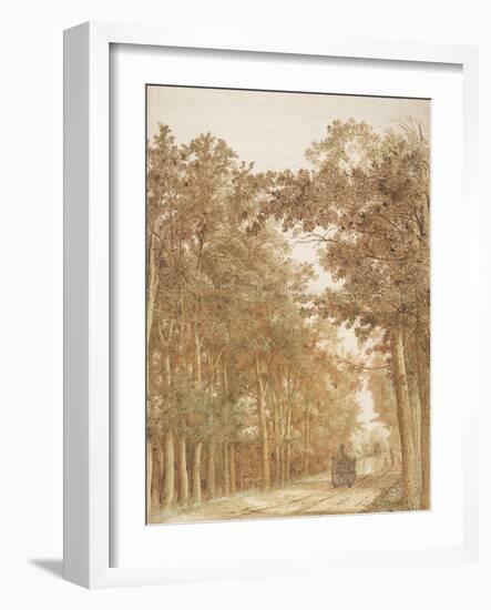 Trail through a forest, c.1638-42-Cornelis Vroom-Framed Giclee Print