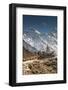 Trail through Khumbu Valley with Mt. Everest in background.-Lee Klopfer-Framed Photographic Print