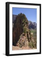 Trail to Angels Landing, Zion National Park, Utah, United States of America, North America-Gary Cook-Framed Premium Photographic Print