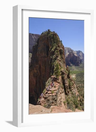 Trail to Angels Landing, Zion National Park, Utah, United States of America, North America-Gary Cook-Framed Photographic Print