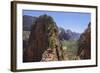 Trail to Angels Landing, Zion National Park, Utah, United States of America, North America-Gary-Framed Photographic Print