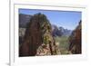 Trail to Angels Landing, Zion National Park, Utah, United States of America, North America-Gary-Framed Photographic Print